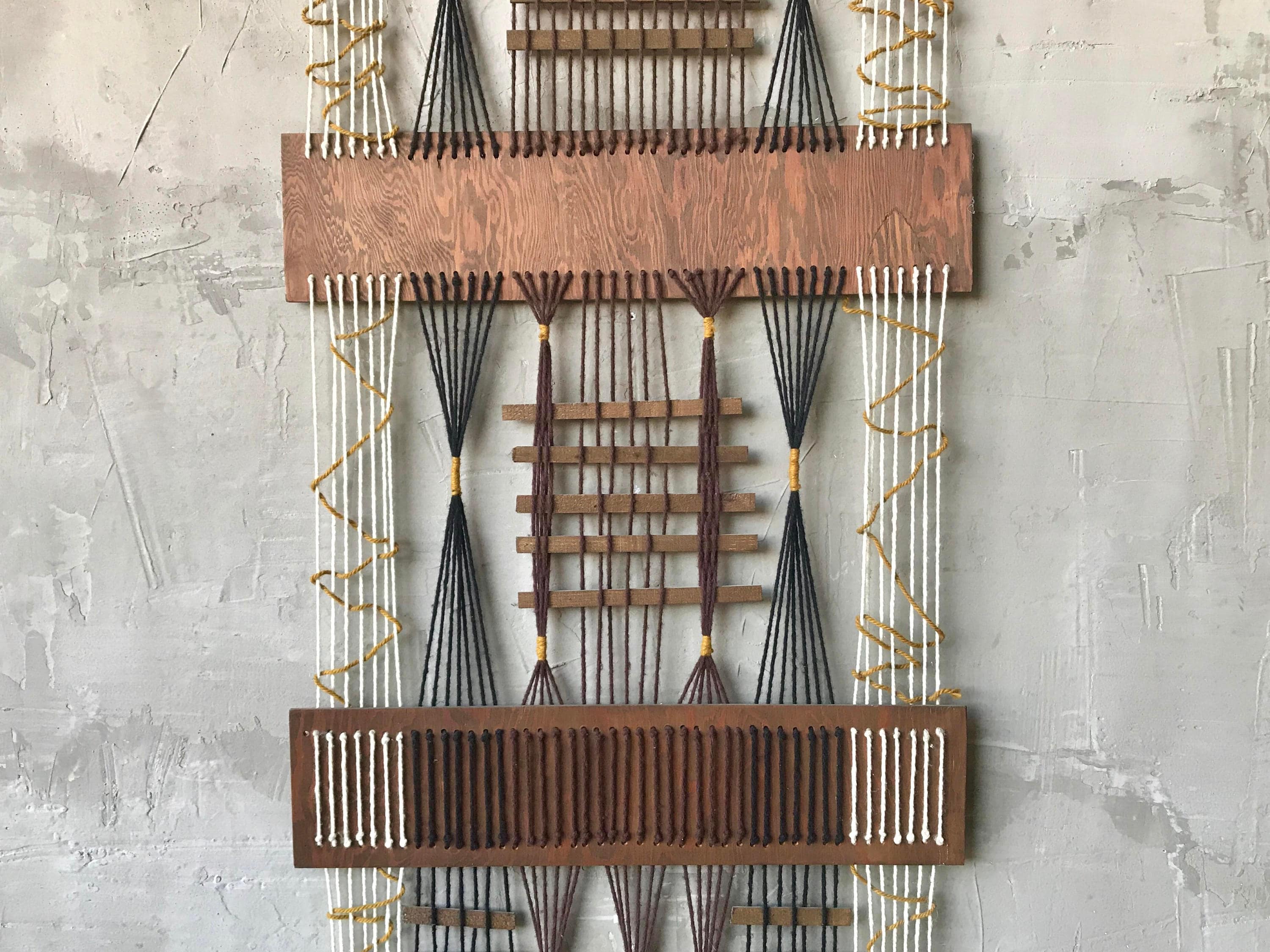 Large Fiber Art Wall Hanging.