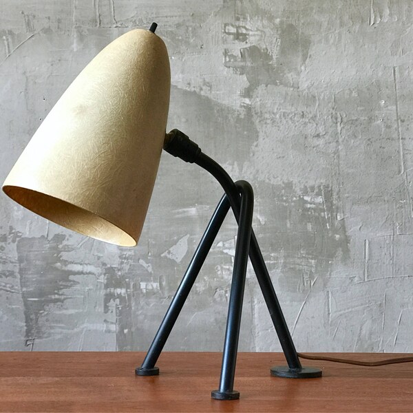 Iron & Fiberglass Tripod Lamp