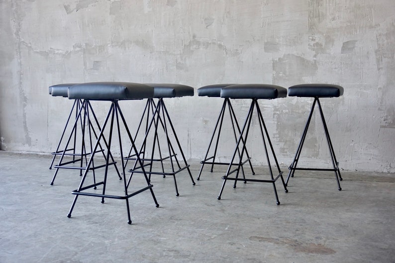 Made to Order Iron Modernist Stools. image 4