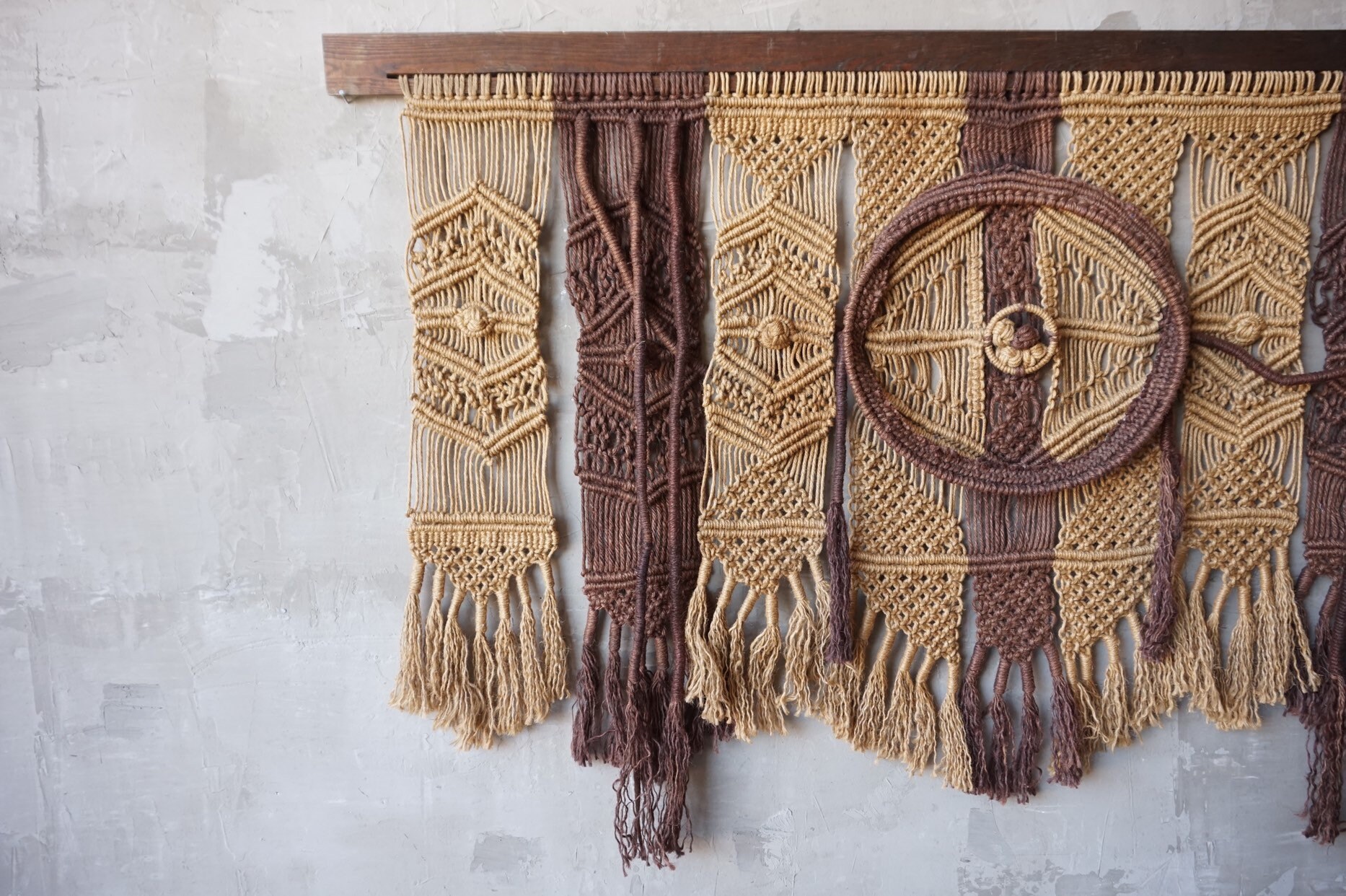 Large Fiber Art Wall Hanging.