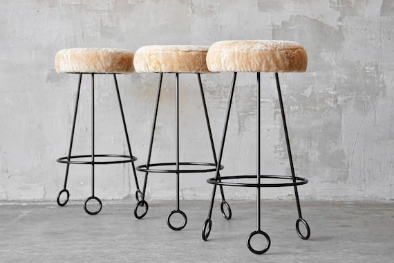 Jean Royere Style Bar Stools, How To Style Bar Stools