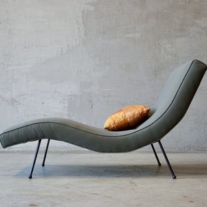 Single Wide Adrian Pearsall Style Chaise Lounge image 2