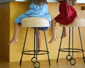 Made to Order Jean Royere Style Counter Stools