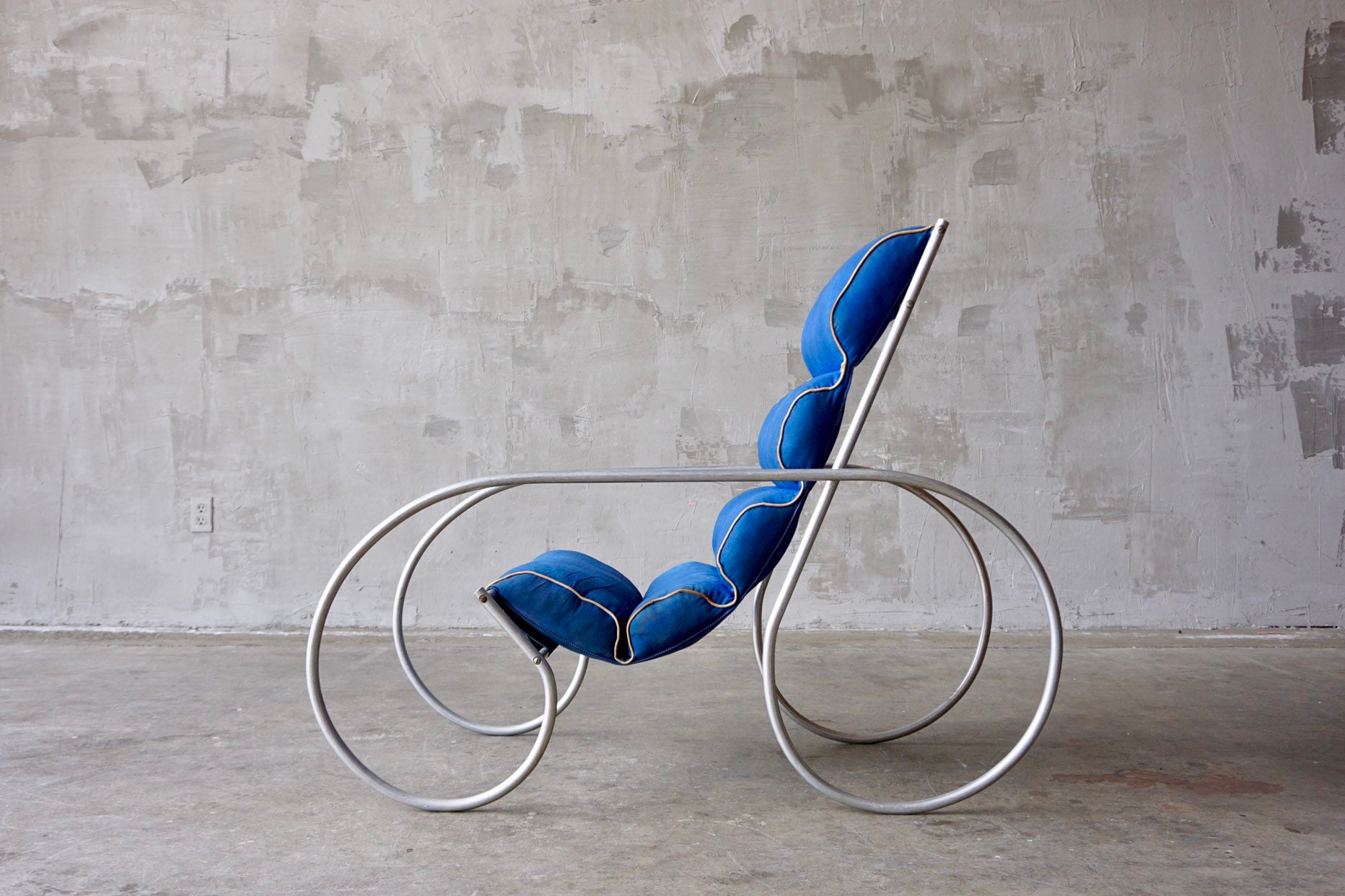 Aluminum Art Deco Chair