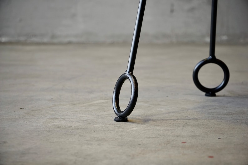 Royere Styled Marble & Steel Side Table image 7