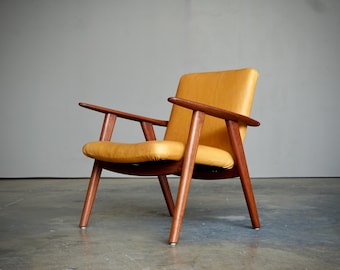 Hans J. Wegner 'Buck' lounge chair, Model JH517 for Johannes Hansen