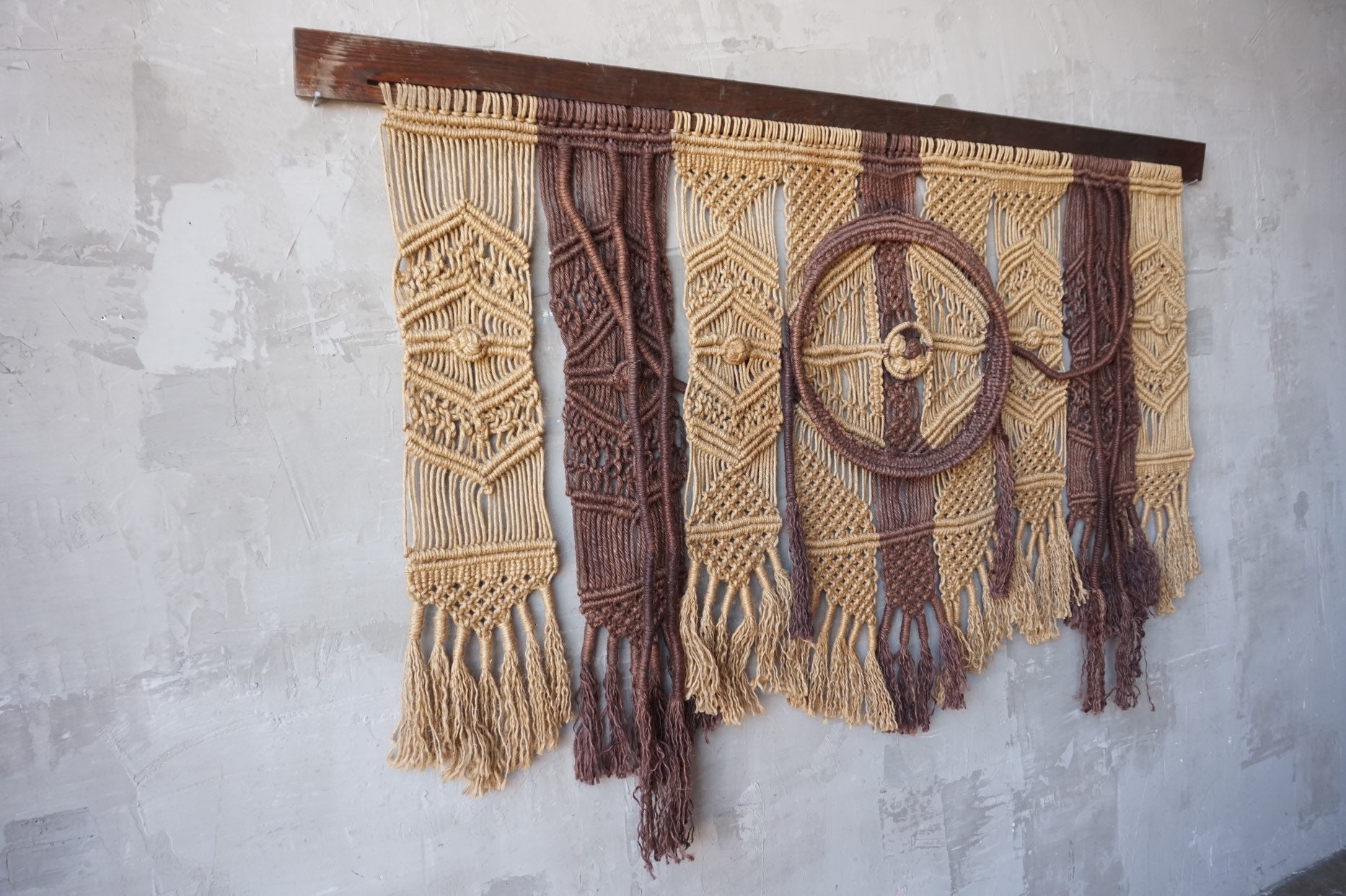 Large Fiber Art Wall Hanging.