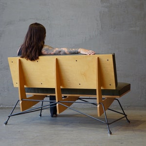 Iron & Ply Modernist Loveseat by Thomas Jameson