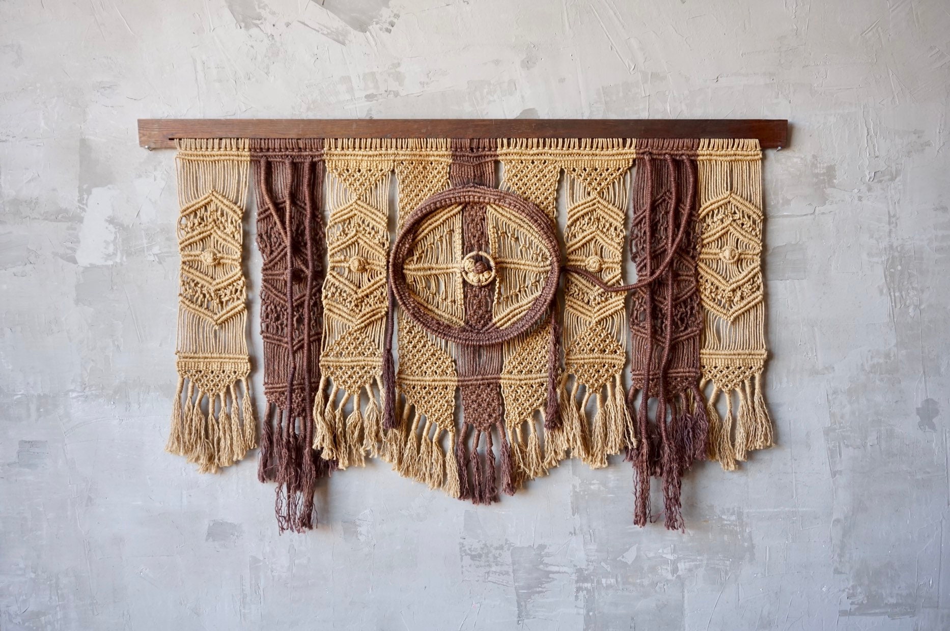 Large Fiber Art Wall Hanging.