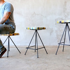 Made to Order Iron Modernist Stools. image 3