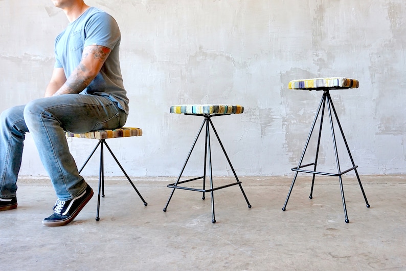 Made to Order Iron Modernist Stools. image 3