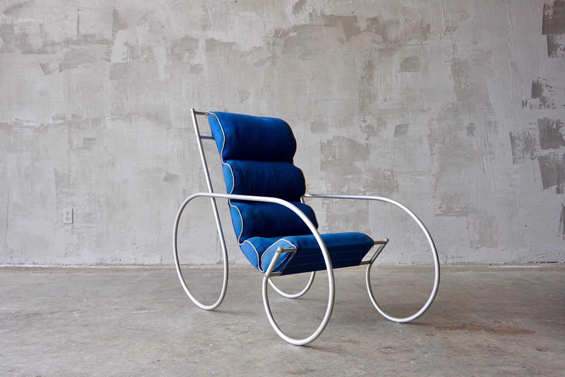 Aluminum Art Deco Chair