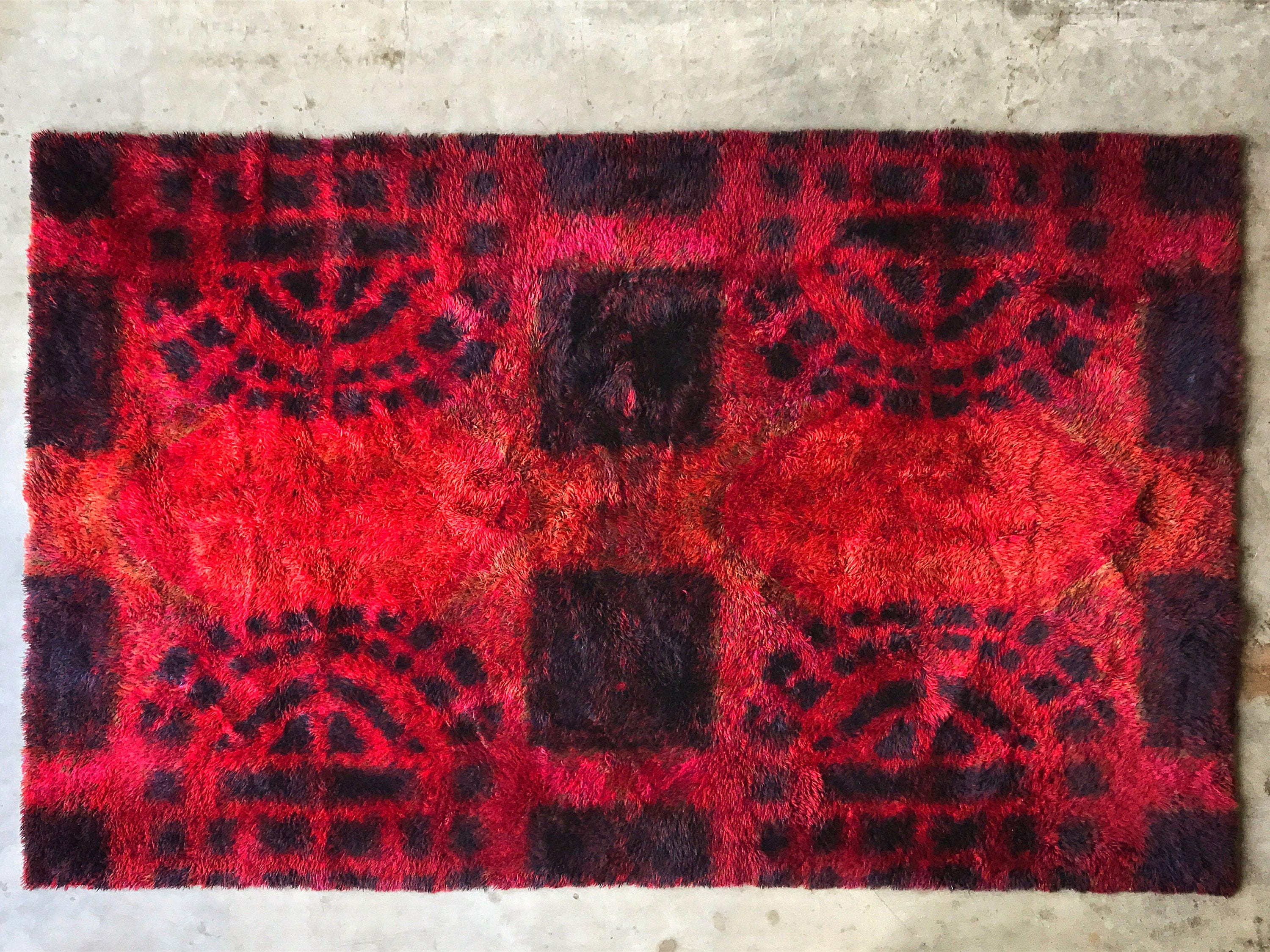 Large Rya Style Rug.