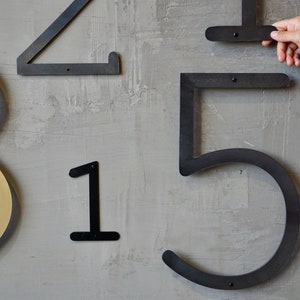 Steel Modernist Address Numbers image 5