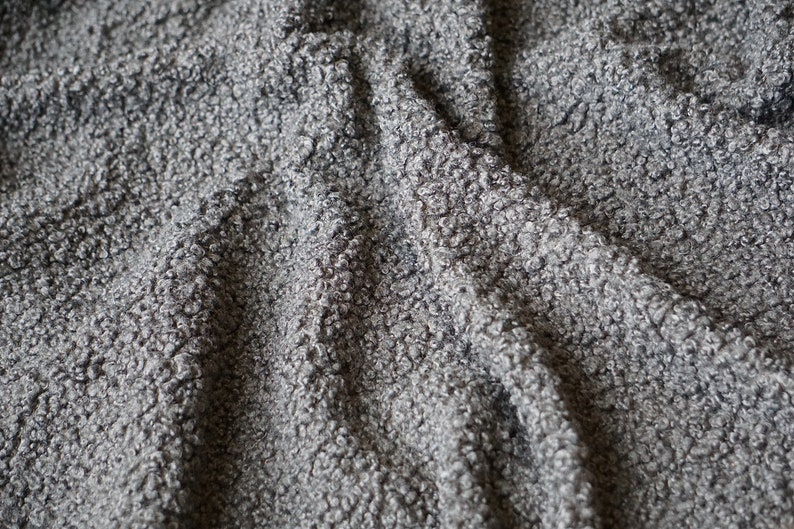 F&F Fabric Samples Grey Boucle