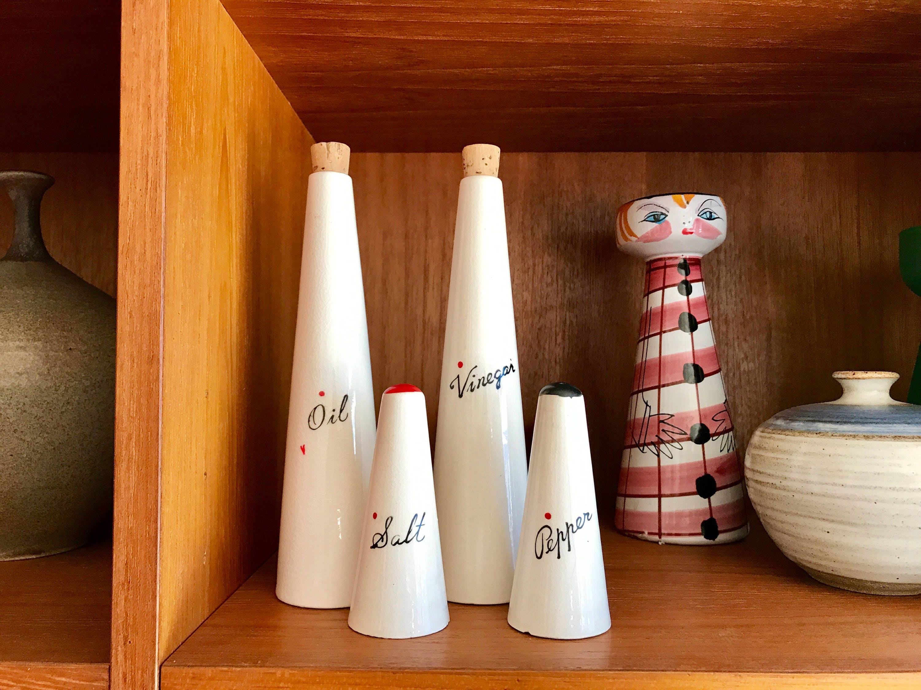 LaGardo Tackett Style Salt/Pepper/Oil/Vinegar.