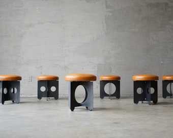 Architectural Steel Swivel Stools