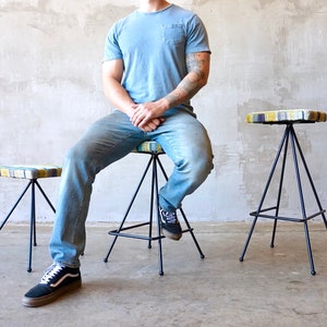 Made to Order Iron Modernist Stools. image 5