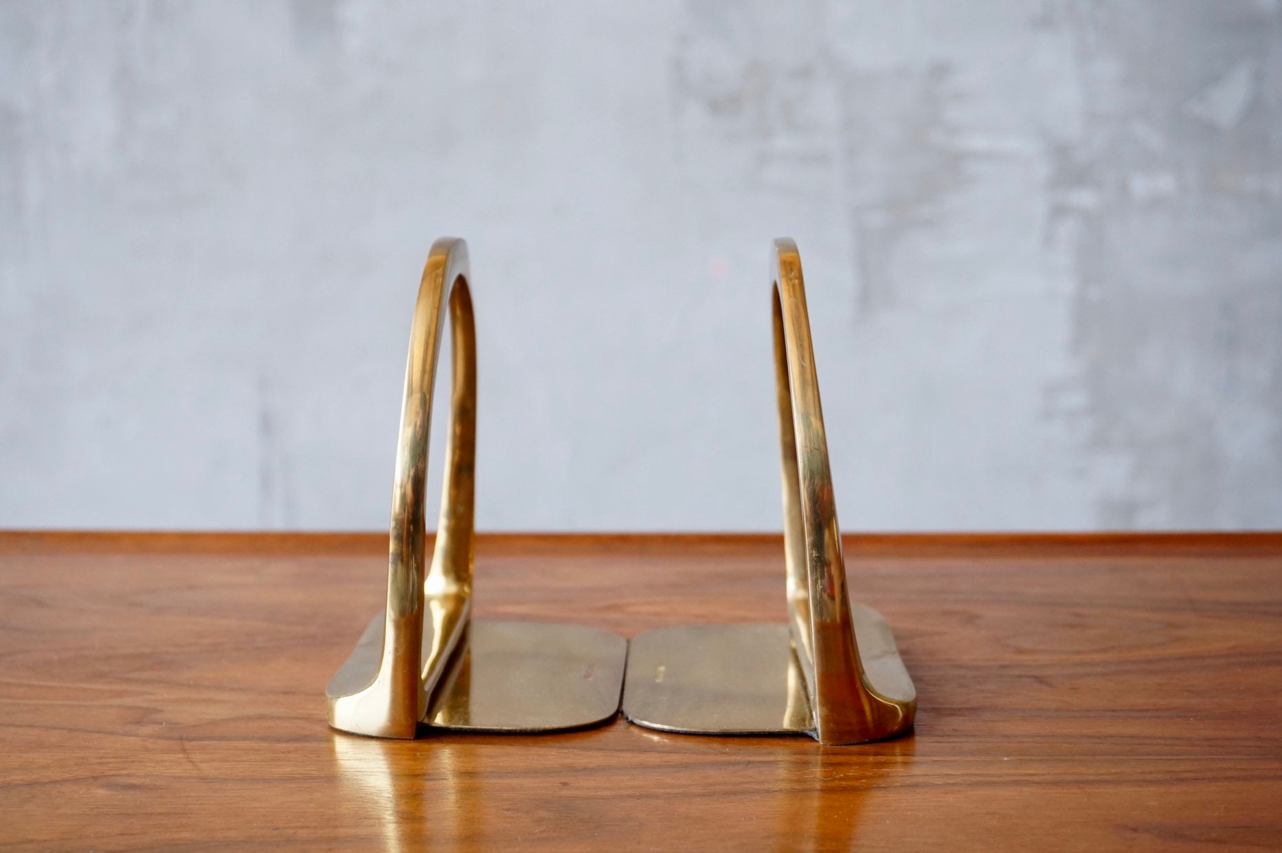 Brass 'Stirrup' Bookends