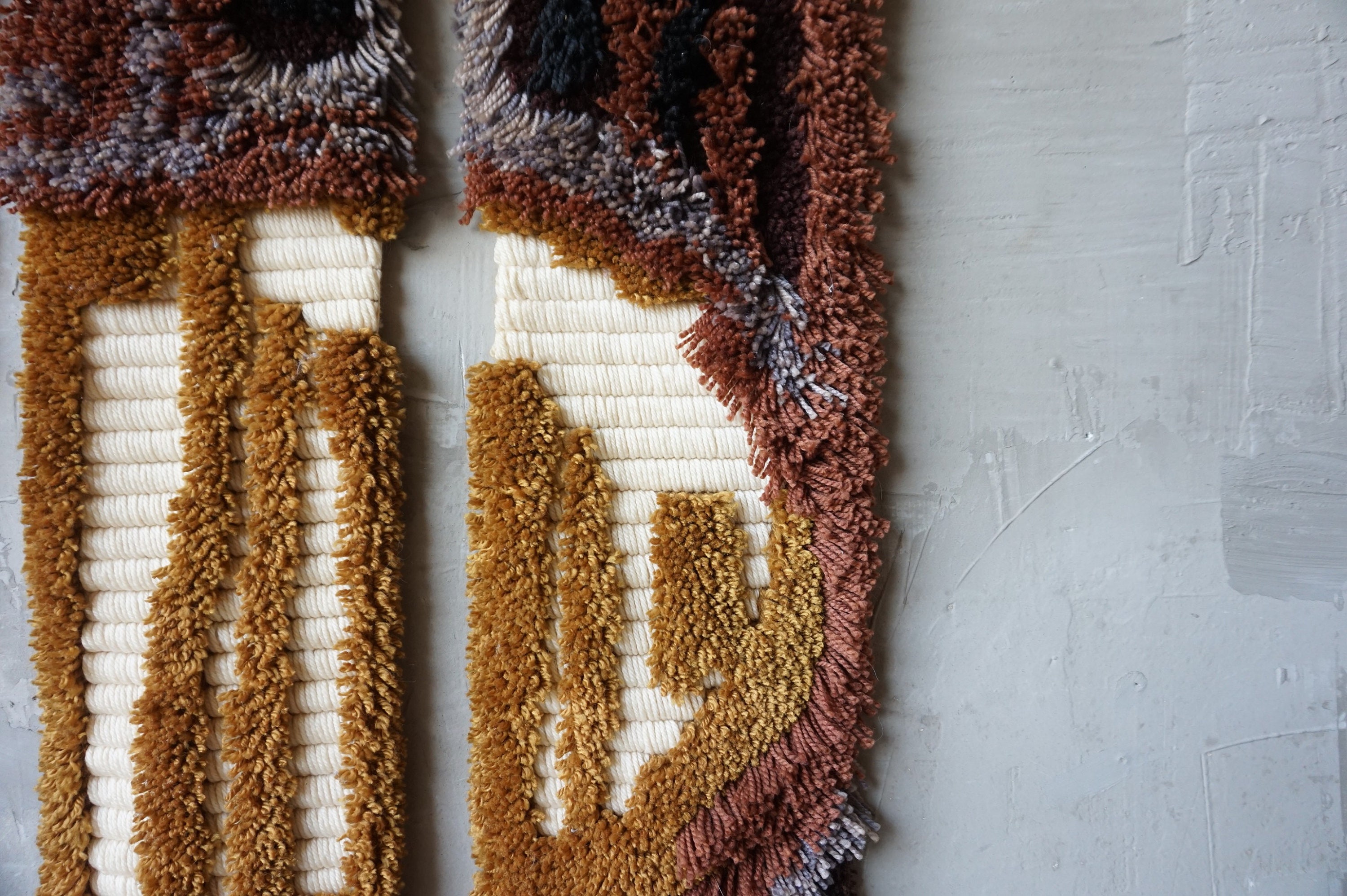 Large Fiber Art Wall Hanging.