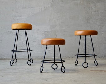 Jean Royere Style Short Stools