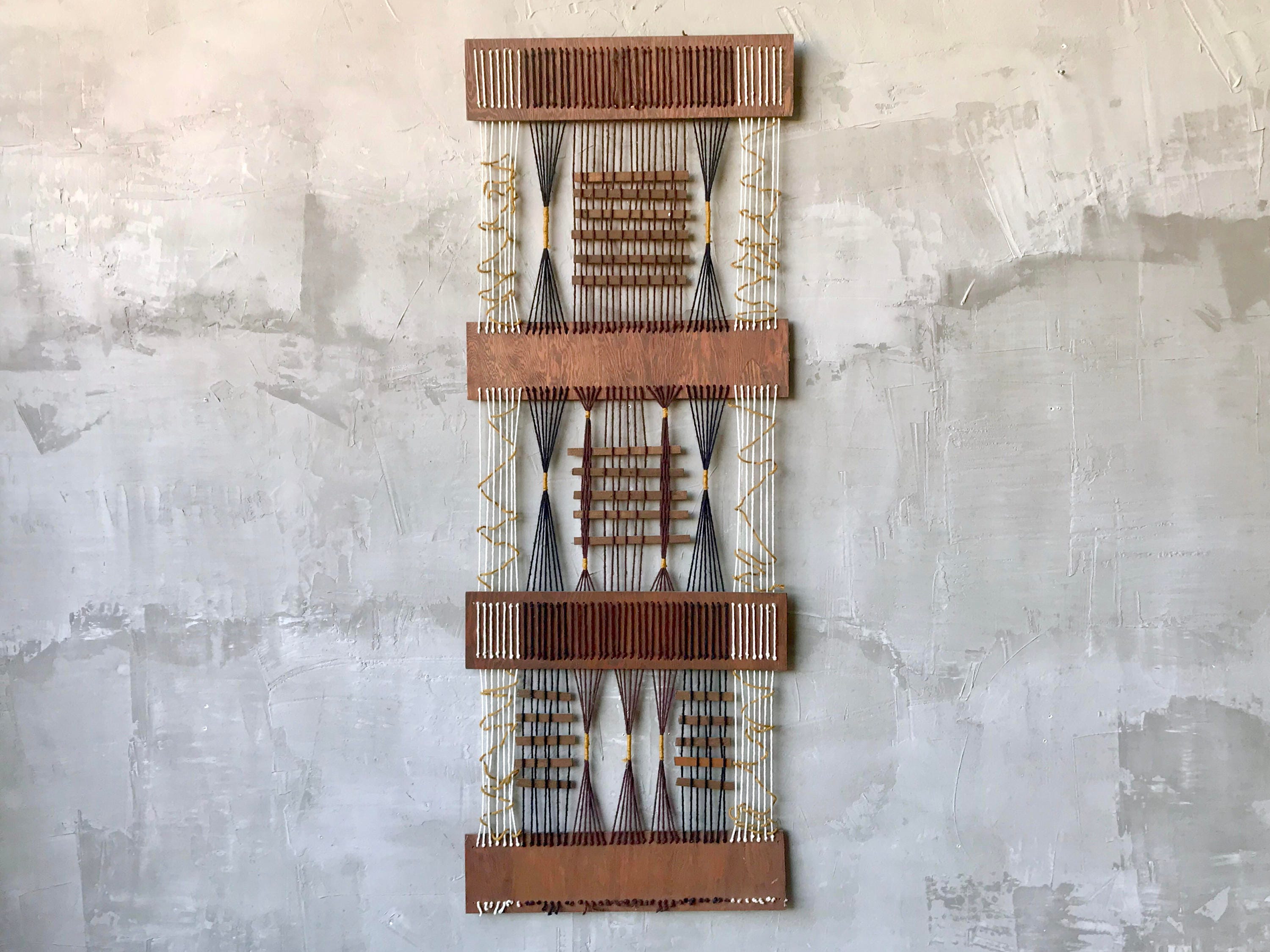 Large Fiber Art Wall Hanging.