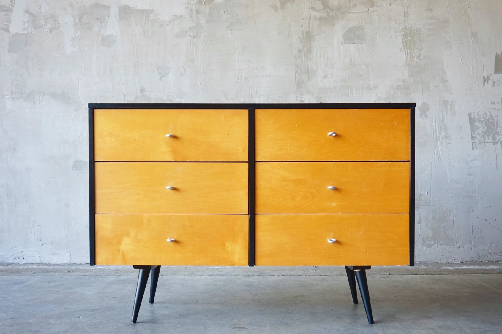 Paul Mccobb Six Drawer Dresser