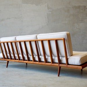 Mel Smillow Solid Walnut ‘Rail’ Sofa.