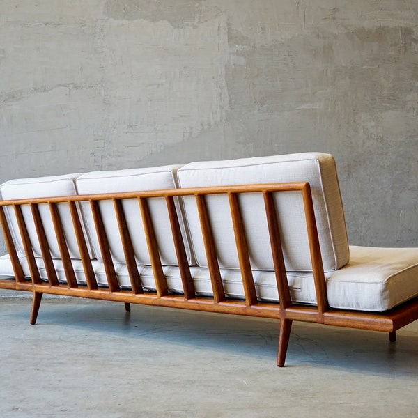 Mel Smillow Solid Walnut ‘Rail’ Sofa.