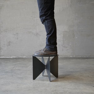 Modernist Steel Side Table/Plant Stand image 6