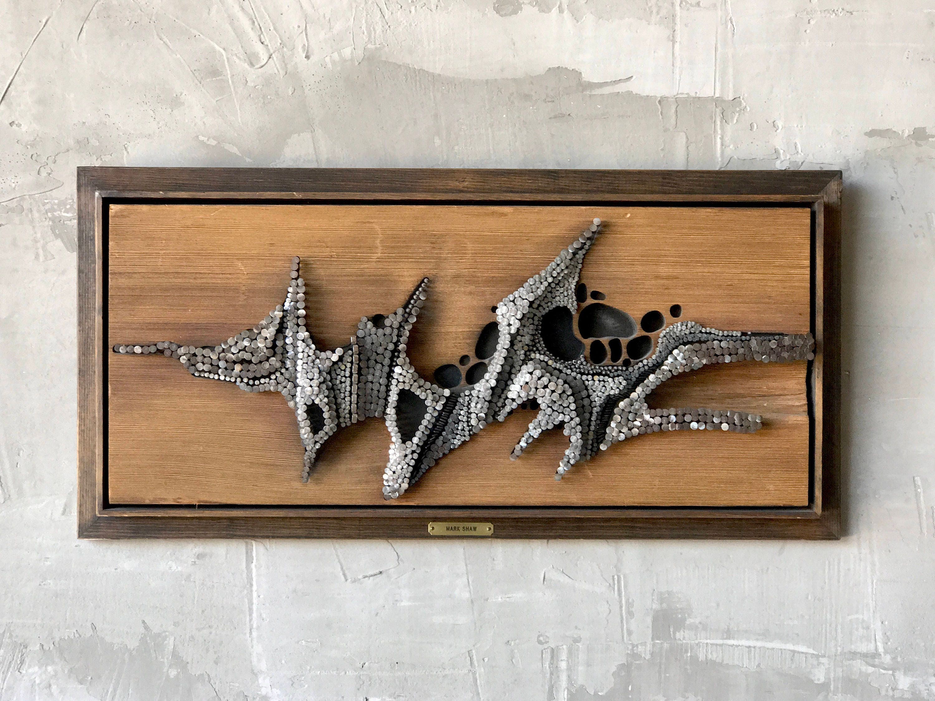 Carved Wood & Nail Art.
