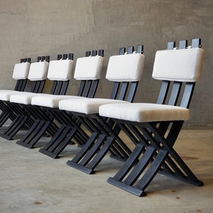 Harvey Probber 'X' Dining or Side Chairs.
