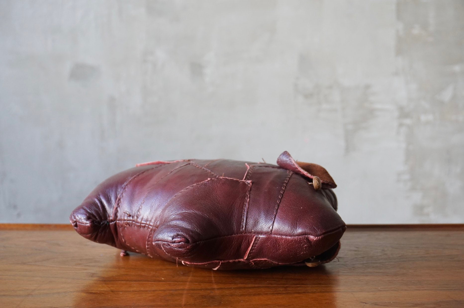 HandMade Leather Pig Pillow