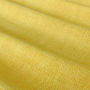 Yellow Basketweave Print Cotton Fabric, 100% Cotton, 1st Quality, Quilting Weight Yellow Cotton Fabric, Burlap Fabric by the Yard