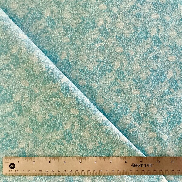 100% Cotton Fabric, Light Blue, Itsy Bitsy, Quilting Cotton, Light Blue Floral Cotton Fabric, Cotton Fabric by the Yard, Half Yard