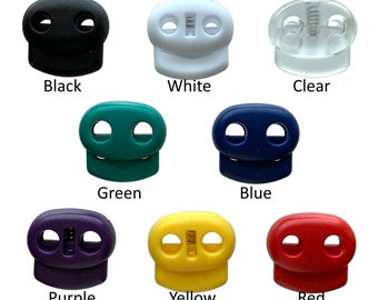 7 STYLE Black Plastic Push Spring Toggle Cord End Lock Stop Coat Bag Buy 2 4 8
