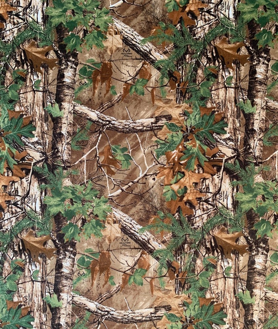 100% Cotton Realtree Timber Xtra Green, Jordan Outdoor Enterprises Licensed  Camouflage Fabric Deer Print by the Yard, Half Yard, Camo Fabric 