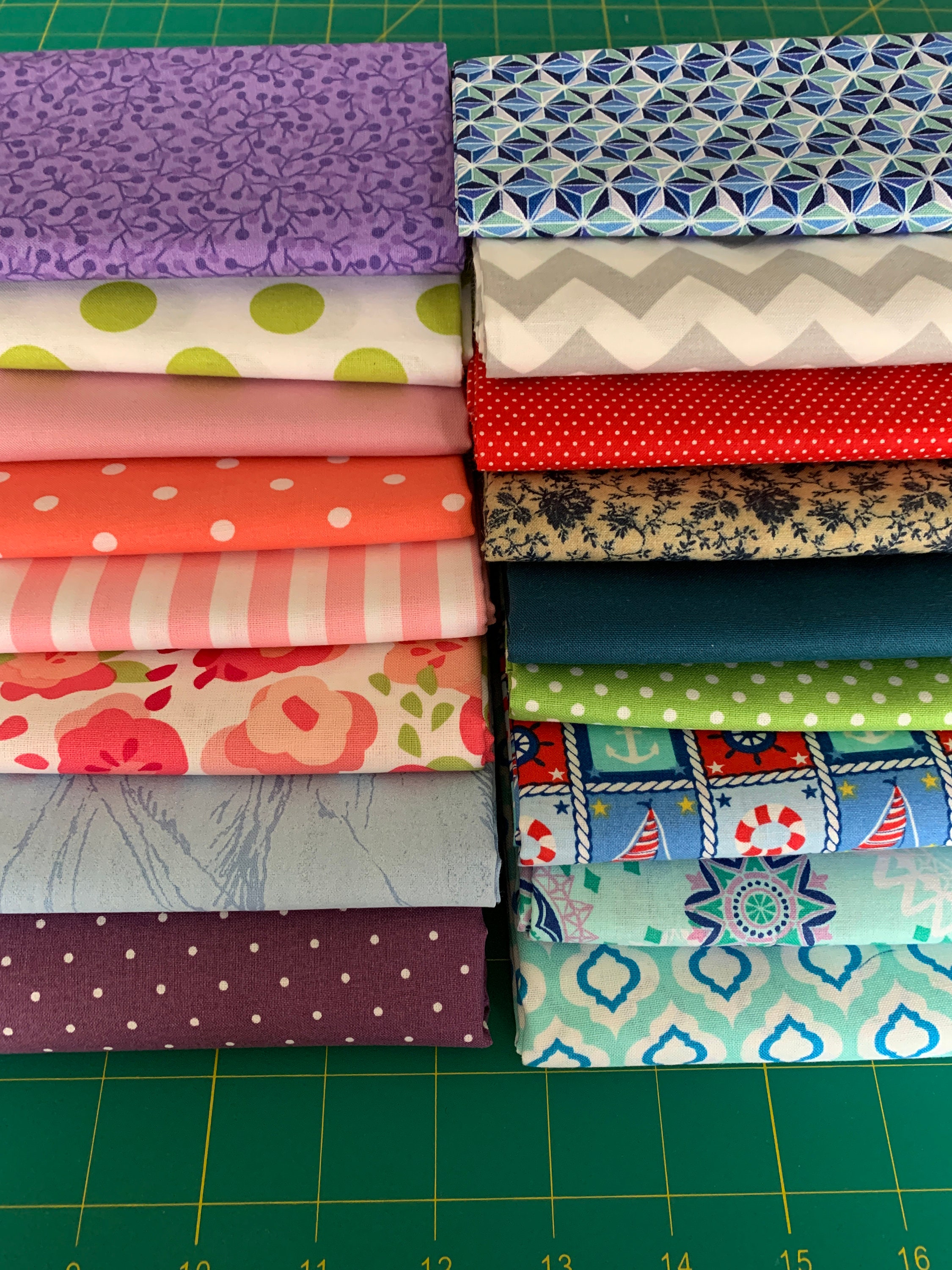 Cotton Fabric Scraps By The Pound Large Quilting Cotton | Etsy