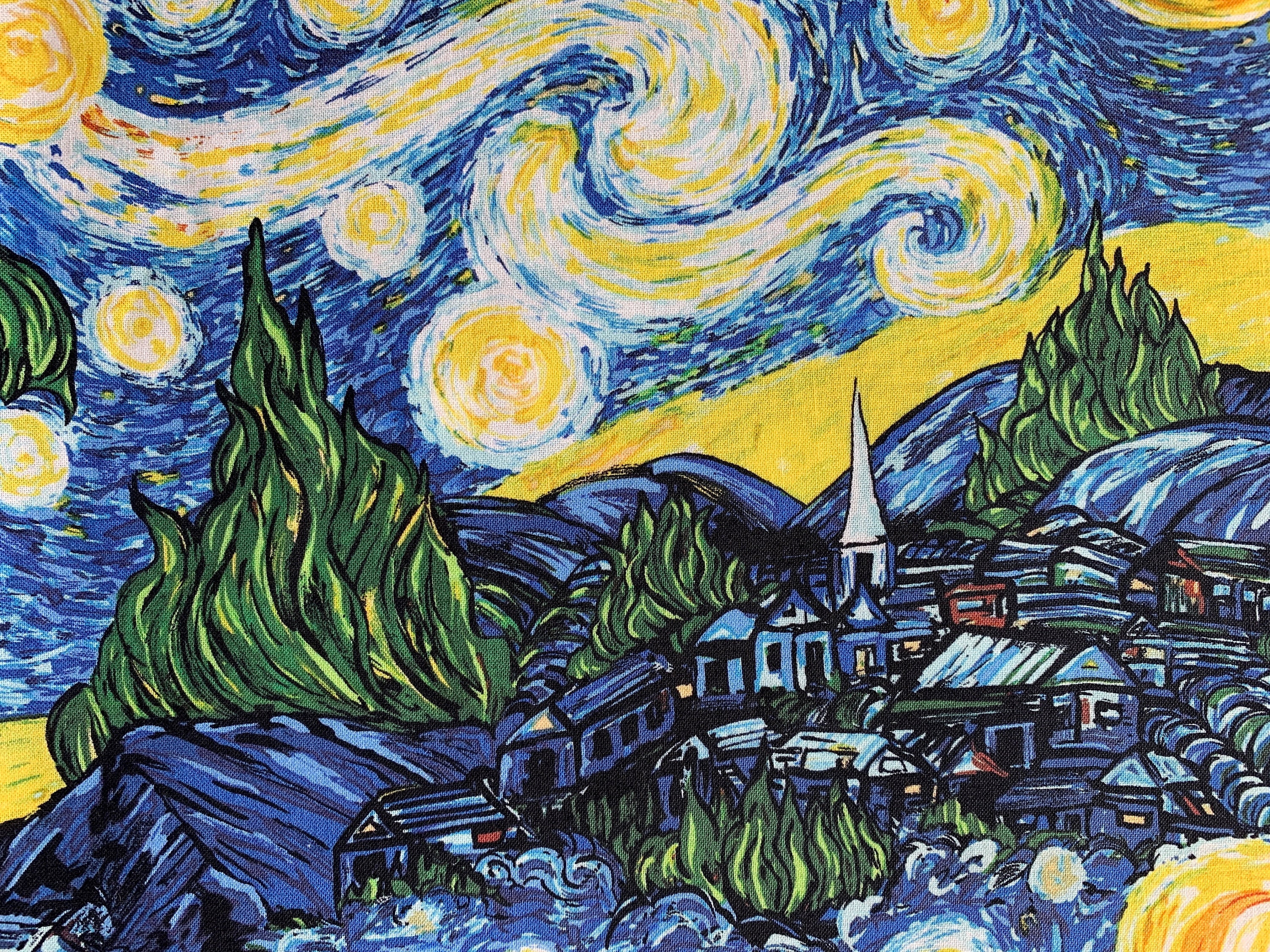 Bolsa de tela for Sale con la obra «Vincent Van Gogh - Noche estrellada en  morado pastel» de AbidingCharm