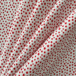 Roter Sternendruck-Baumwollstoff, Vaterländische Quiltkleidung