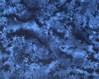 Navy Blue Smoothie Blender Cotton Fabric, Quilting Weight, Home Decor