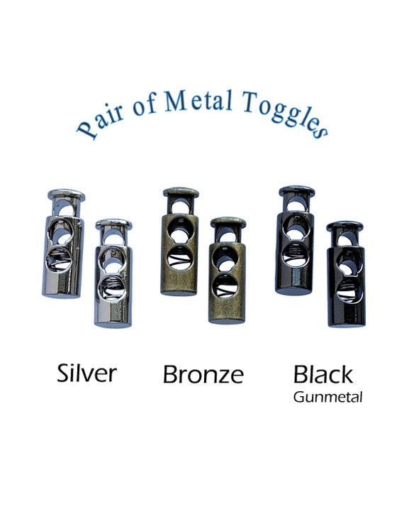 Metal Cord Stoppers - Silver (sold per pair) Metal Cord Stoppers - Silver (sold per pair)