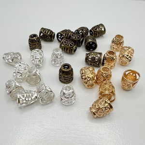 Terminales de metal para cordones, cierres con forma de campana, accesorios de joyería DIY, plata, oro, bronce y bronce.