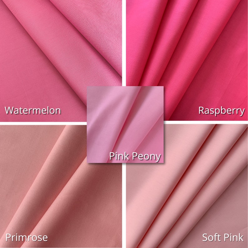 100% Cotton Solid Fabrics, Classic Cottons, Premium Solid Fabric, Dream Cotton, Quilt Cotton, Priced by the HalfYard, New Colors, 45 COLORS image 4