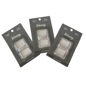 May include: Three packages of nickel rectangle rings. Each package contains two rings and is labeled "fabany". The packaging also indicates the rings are 1 inch (2.54 cm) in size and the nickel model number is 1965-5360.