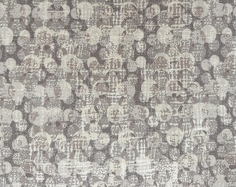 Dotted Gray Cotton Fabric, Mid Weight Upholstery & Home Decor, 54" Wide, Half Yard