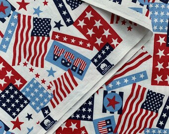 アメリカ国旗 厚手コットン製 アメリカ国旗のコットン生地、愛国的なキルティングアパレル - Etsy 日本
