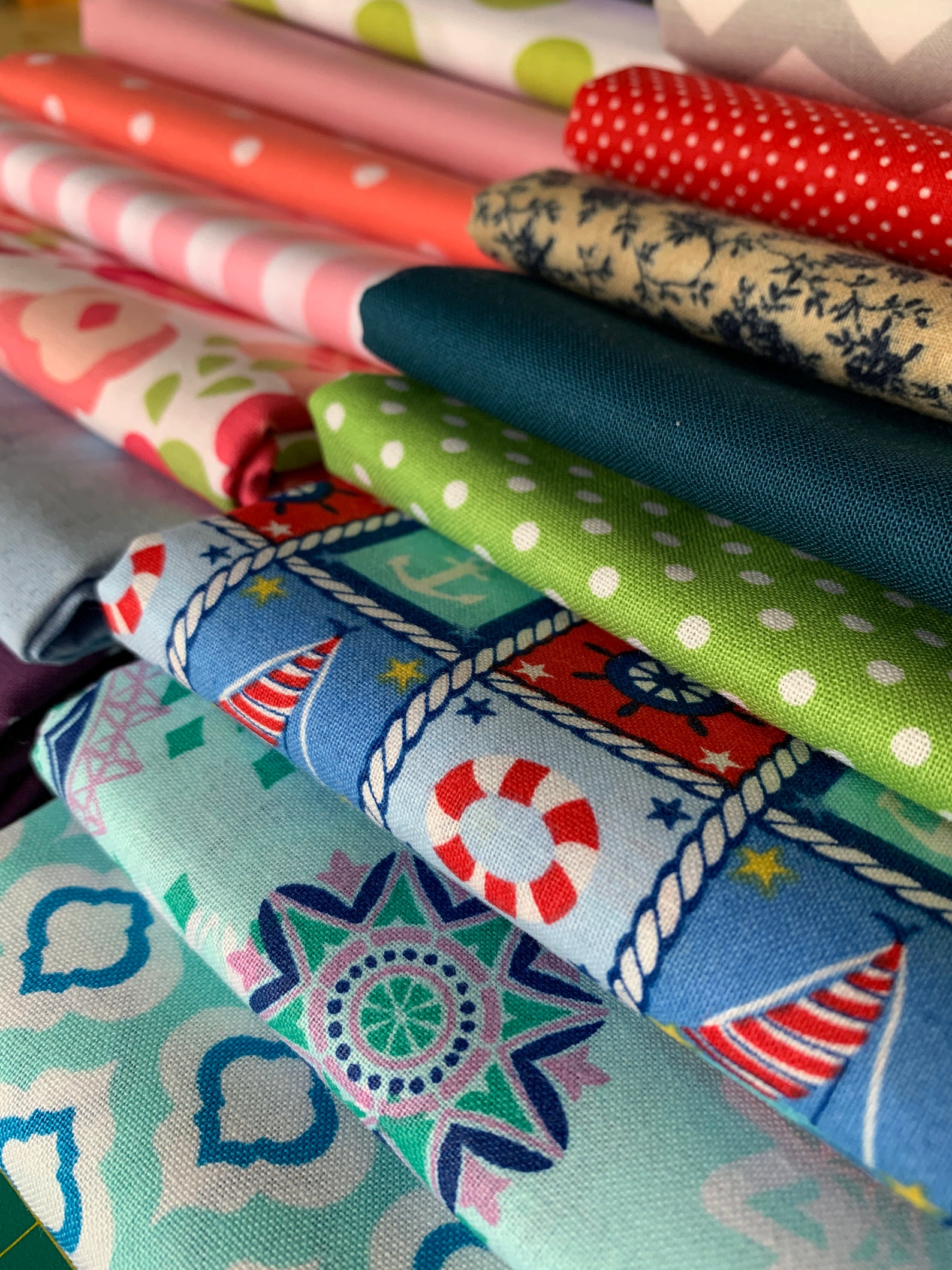 Cotton Fabric Scraps By The Pound Large Quilting Cotton Etsy