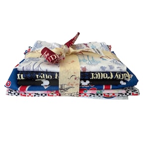 Licensed Fabric Remnants, Square Cuts and Rectangles, Half Pound + Cotton Fabric Scraps, Quilt Fabric, Premium and 1st Quality