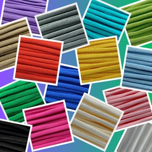 Paracord de 18 pies, ¡16 centavos por pie! Paracord artesanal 550, cordón suave y flexible, bolsa con cierre, cordón artesanal para hacer uno mismo, pulsera de cordón Paracord